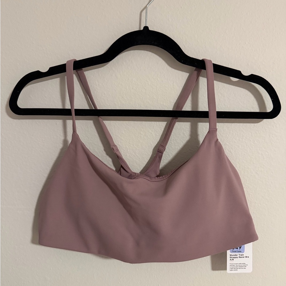lululemon athletica wunder train strappy racer bra 12 A/B